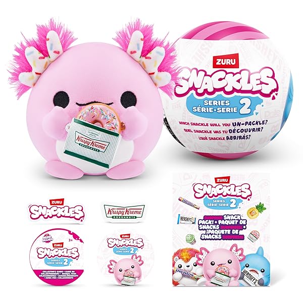 Snackles-77572-Random-Assortment-Series-2-13-cm-Plush-Toy-with-Licensed-Snack-Brand-Accessory-Mini-115-cm-B0CQJR9D5Z