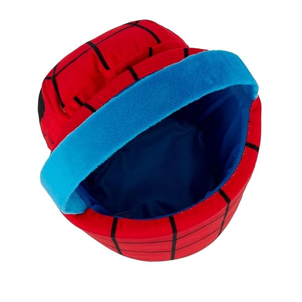Spider-Man-Easter-Basket-with-Handle-Red-and-Blue-1778-cm-Height-for-Easter-Sunday-egg-hunt-and-toy-storage-bag-perfe-B0F24L3JYH-2