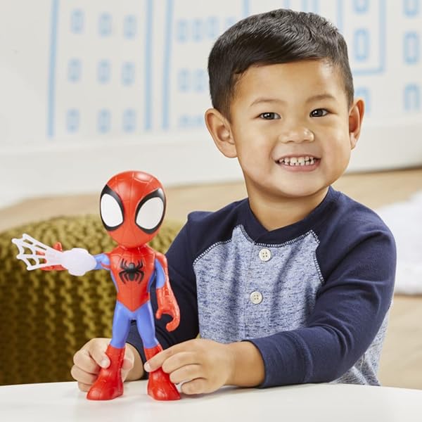 Spidey-and-His-Amazing-Friends-Marvel-Supersized-Spidey-9-inch-Action-Figure-Preschool-Super-Hero-Toy-for-Kids-Ages-3-a-B09N6X42LR-4