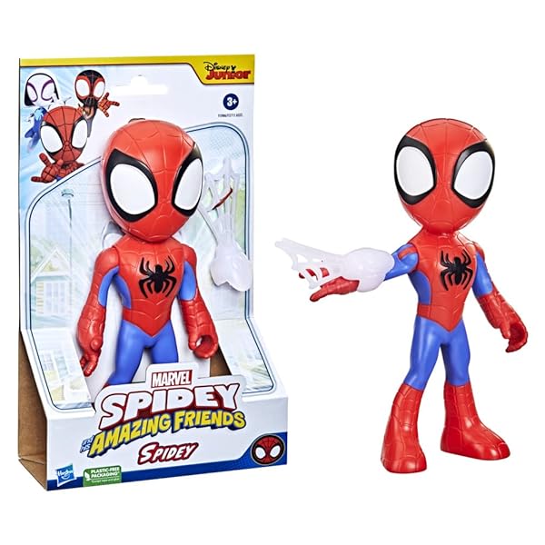 Spidey-and-His-Amazing-Friends-Marvel-Supersized-Spidey-9-inch-Action-Figure-Preschool-Super-Hero-Toy-for-Kids-Ages-3-a-B09N6X42LR