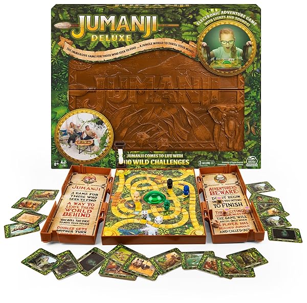 Spin-Master-Games-Jumanji-Deluxe-Game-Immersive-Electronic-Version-of-The-Classic-Adventure-Movie-Board-Game-with-Lig-B08QSMNC6F