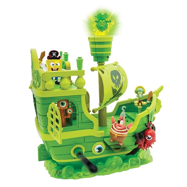 Spongebob-Squarepants-Movie-The-Search-for-Squarepants-The-Flying-Dutchmans-Ship-Playset-with-6-Exclusive-Figures-B0DTJJM23Y