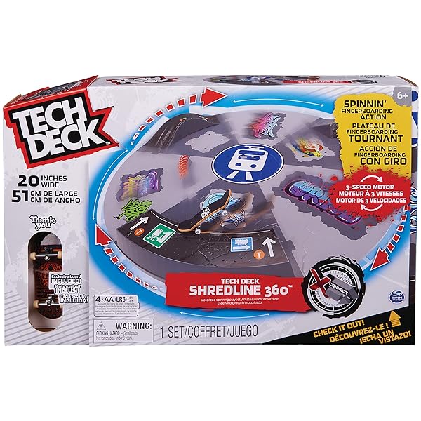 TECH-DECK-Shredline-360-Motorized-Skate-Park-X-Connect-Creator-Customizable-and-Buildable-Turntable-Ramp-Set-with-Exc-B09NL9N48B