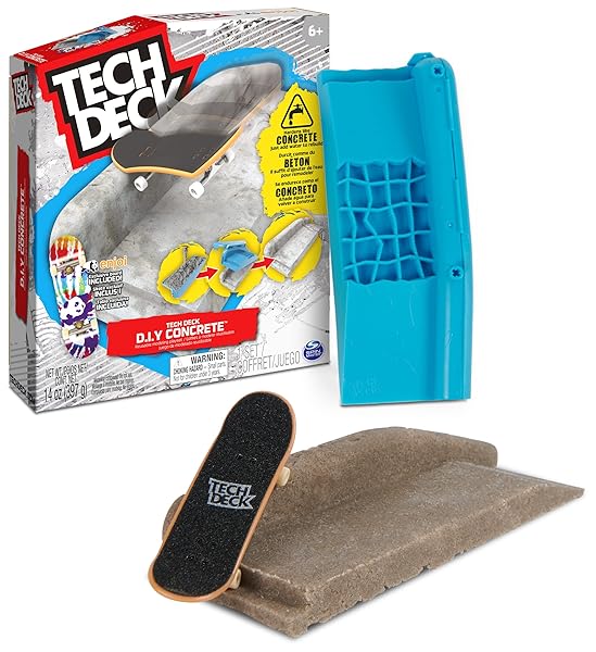 Tech-Deck-DIY-Concrete-Reusable-Modeling-Playset-with-Exclusive-Enjoi-Fingerboard-Rail-Molds-Skatepark-Kit-Kids-Toy-B09NLCKWWW