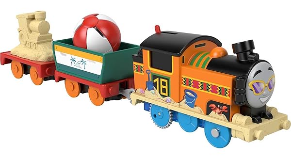 Thomas-and-Friends-Beachy-Nia-Toy-Train-Battery-Powered-Motorized-Train-Engine-with-Beach-Ball-Cargo-for-Preschool-Pret-B0B627BRYW