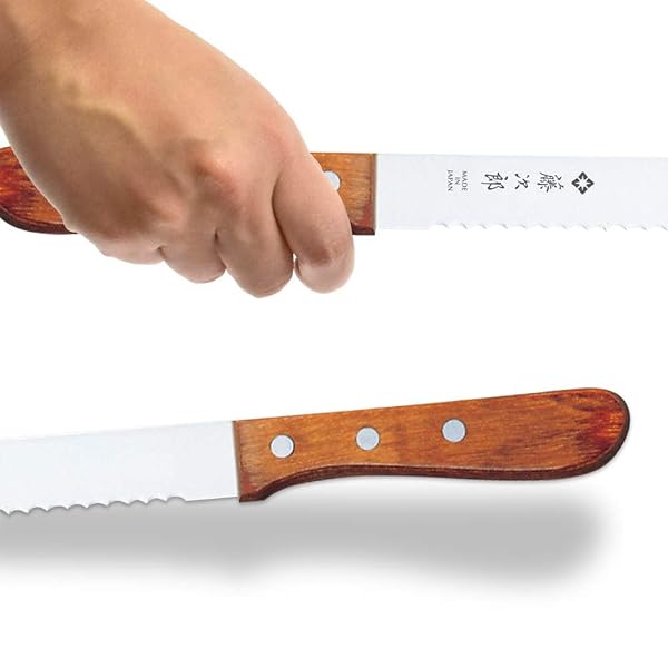 Tojiro Stainless Steel Bread Slicer, 23.5 cm Blade Length - Image 2