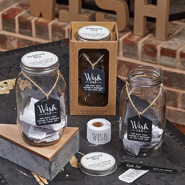 Top-Shelf-Wedding-Wish-Jar-Kit-with-100-Tickets-and-Decorative-Lid-B018EKZTV2-2