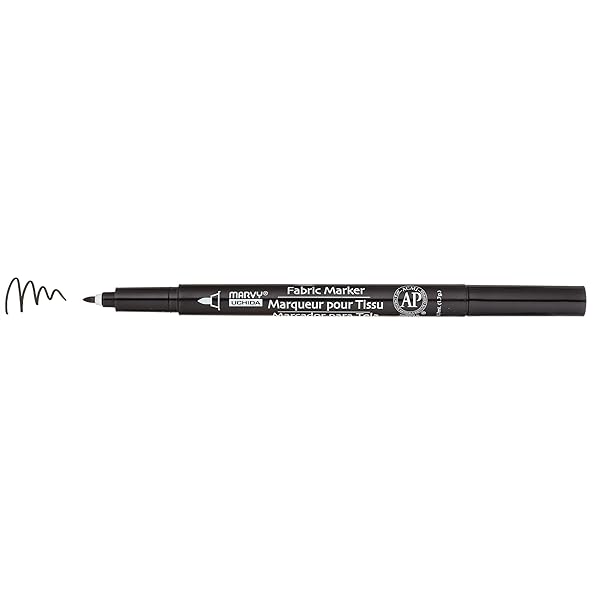 Uchida-522-C-1-Marvy-Fine-Point-Fabric-Marker-Black-B000PHIH0S-2