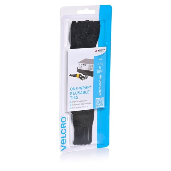 VELCRO-Brand-ONE-WRAP-Ties-Cable-Management-Wires-Cords-Self-Gripping-Cable-Ties-Reusable-25mm-x-200mm-Ties-B076122DM1-2