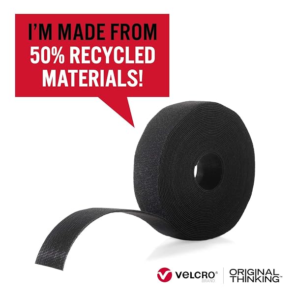 Velcro-Brand-ECO-Collection-Cut-to-Length-Straps-Double-Sided-Roll-10ft-x-1in-Sustainable-50-Recycled-Material-Black-B091B1YT1Z-2