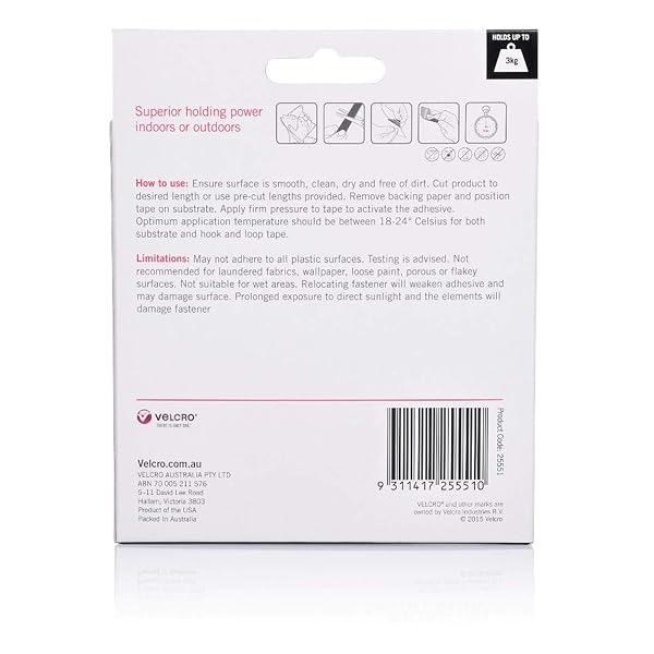 Velcro-Brand-Heavy-Duty-Hook-Stick-On-Tape-25-mm-x-3-Meter-Size-Black-B07TS8K1GC-2