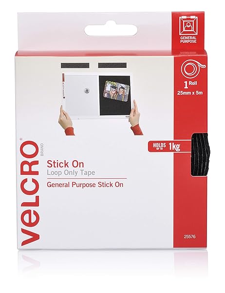 Velcro-Brand-Stick-On-Tape-Loop-25-mm-x-5-Meter-Size-Black-B07V47KZ92