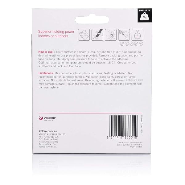 Velcro-Heavy-Duty-Hook-Only-Tape-25-mm-x-3-Metre-Size-Black-B07TS8K1GC-2