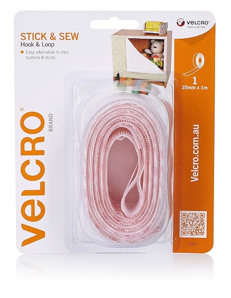 Velcro-Stick-Hook-and-Loop-Tape-1-Meter-Length-x-25-mm-Width-Pink-B0BLCYWF2Y