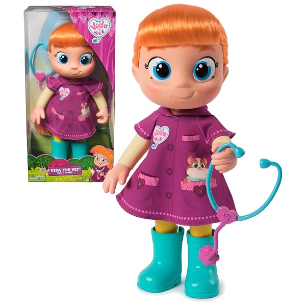 Vida-The-Vet-Vida-Toddler-Doll-13-Inch-Tall-Toy-Doll-with-Rooted-Red-Hair-Doctor-Kit-Accessories-Kids-Toys-for-Girl-B0CT8ZS5Z9