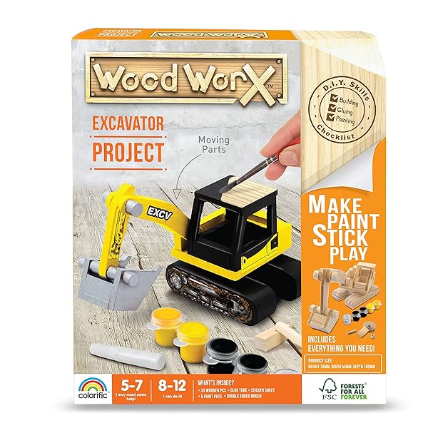 Wood-WorX-Wooden-Excavator-Kit-Multicolor-B0B51STDST