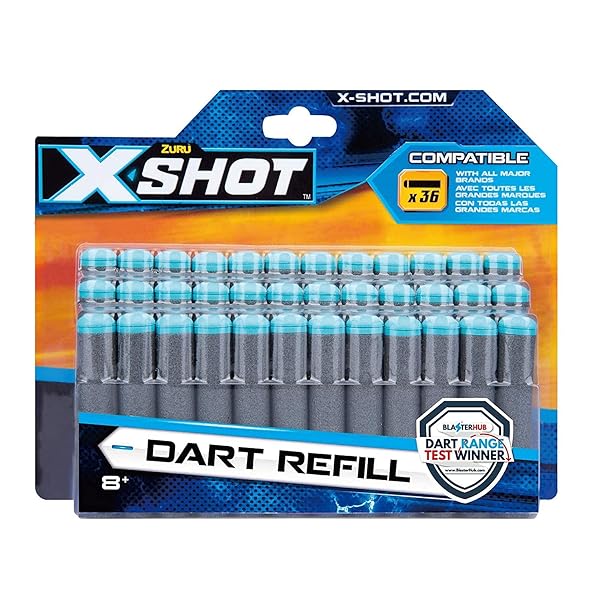 XSHOT-Excel-Darts-Refill-Dart-Guns-Pack-of-30-GrayBlue-B078KQ4HJ5