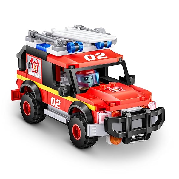 ZURU-MAX-Build-City-Fire-Playset-265-Bricks-B0CQJVRFHF-3