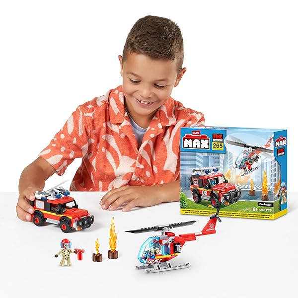 ZURU-MAX-Build-City-Fire-Playset-265-Bricks-B0CQJVRFHF-5