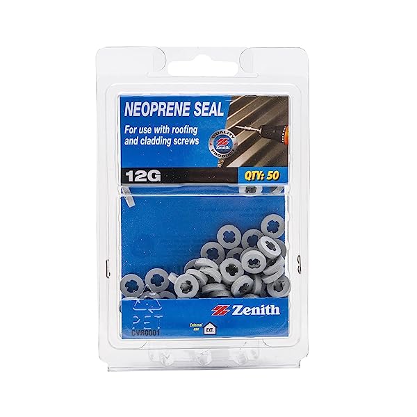 Zenith-12G-Neoprene-Seal-50-Piece-Set-Grey-B0BV1Z8MMC