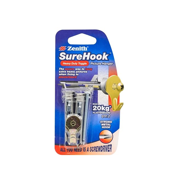 Zenith-Surehook-Toggle-Picture-Hanger-Hook-20-kg-Capacity-Pack-of-2-B0BV1XNRGS